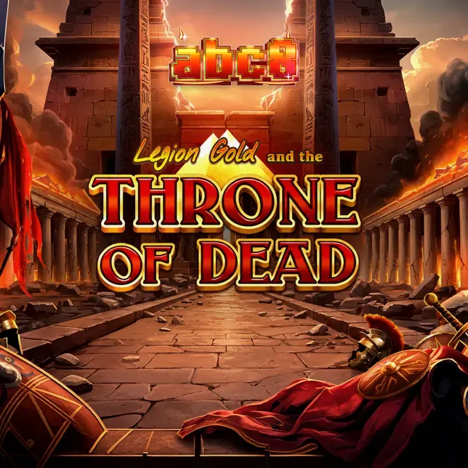 Legion Gold and the Throne of Dead স্লট গেমের একটি দৃশ্য যেখানে প্রাচীন মন্দির এবং গোল্ড কয়েন দেখা যাচ্ছে।